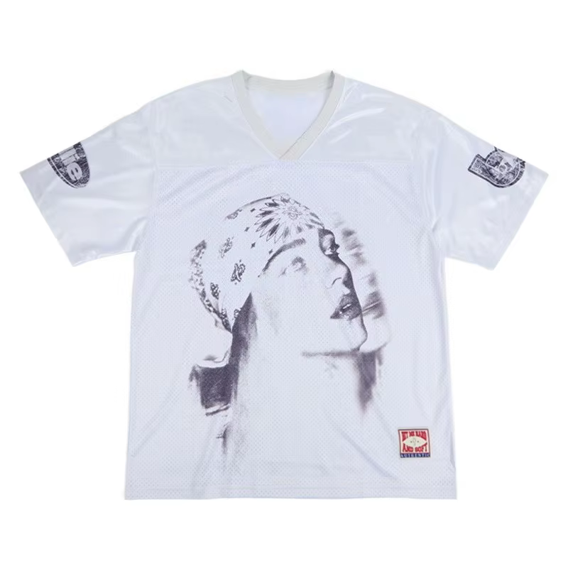 T-shirt en jersey unisexe 2026 avec imprimé portrait Eilish, maille respirante, manches courtes, sty