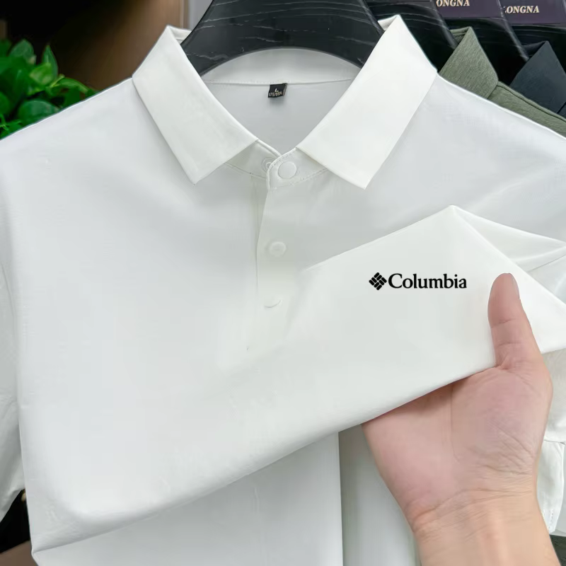 Nouveau Polo Homme Style Columbia 2026 – Séchage Rapide, Respirant, Manches Courtes, Idéal pour le B