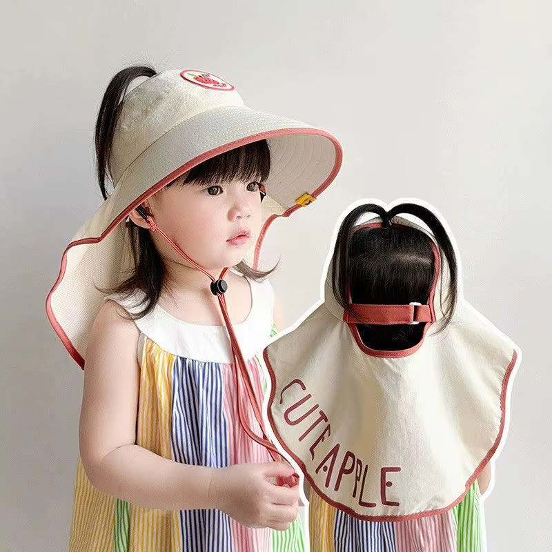 Chapeau de Protection solaire d'été pour enfants, casquette d'extérieur Anti-UV, visière de plage av