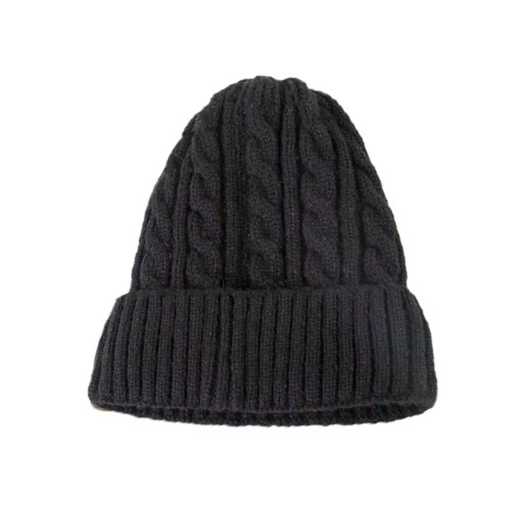 Chapeau à oreillettes élastique pour l'hiver, pull-over, tendance, couleur unie, en laine, doux, ass