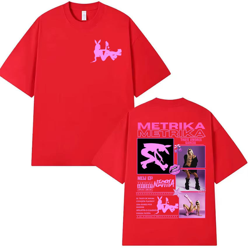 T-shirts graphiques Rapper METRIKA Album 2026 pour hommes et femmes, vintage, haute qualité, 100% co