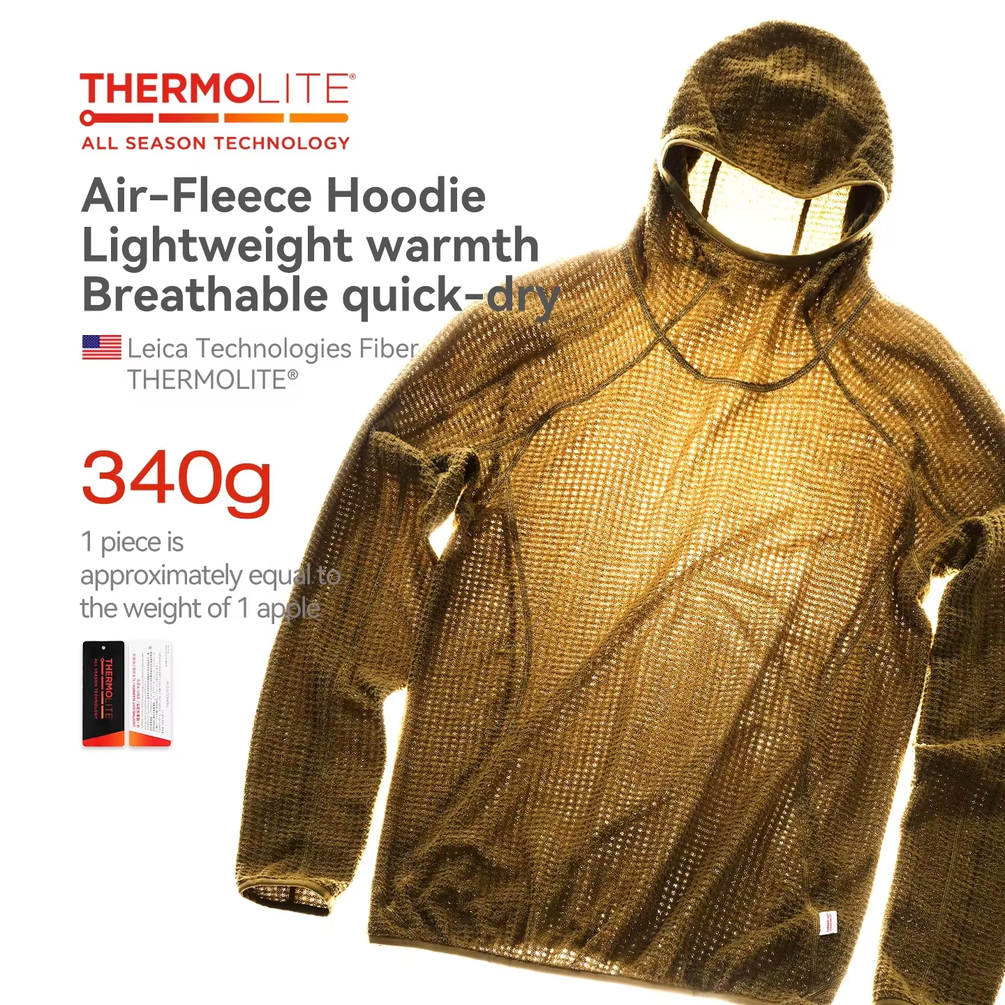 Thermolite®   Sweat à capuche: 2025 hiver sweat à capuche léger et chaud unisexe couleur unie épaiss