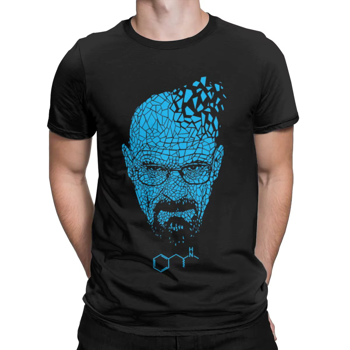 Heisenberg Chemist T-Shirt manches courtes homme, Breaking Bad, Pe White, Hipster 100% coton, Graphi
