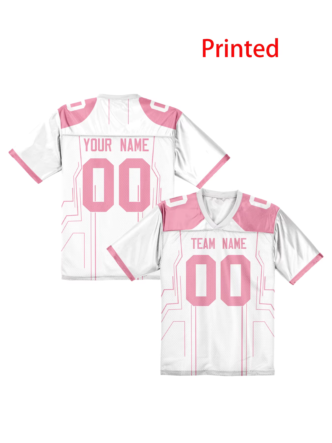 Maillot de football personnalisé avec nom et numéro d'équipe, maillot de football américain pour hom