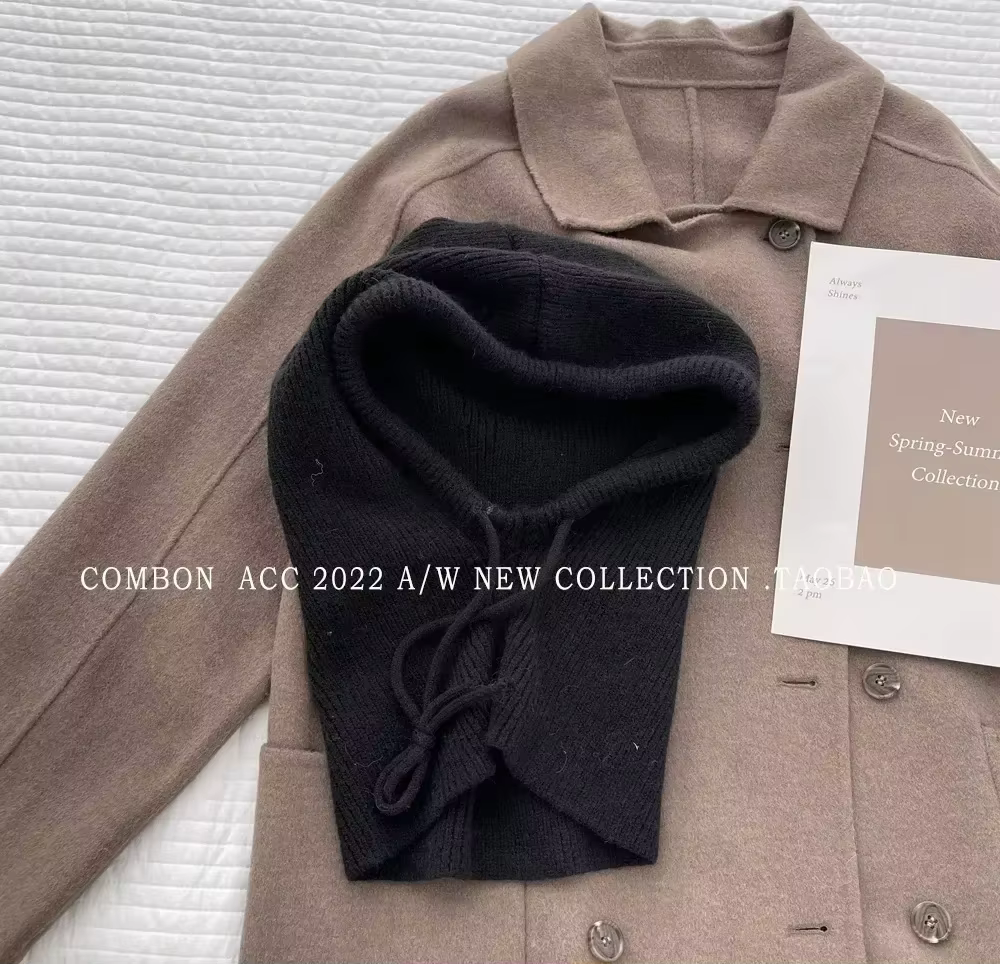 Capuches d'hiver à capuche pour femmes, cagoule, chapeaux, style coréen, extérieur, plus chaud, prox