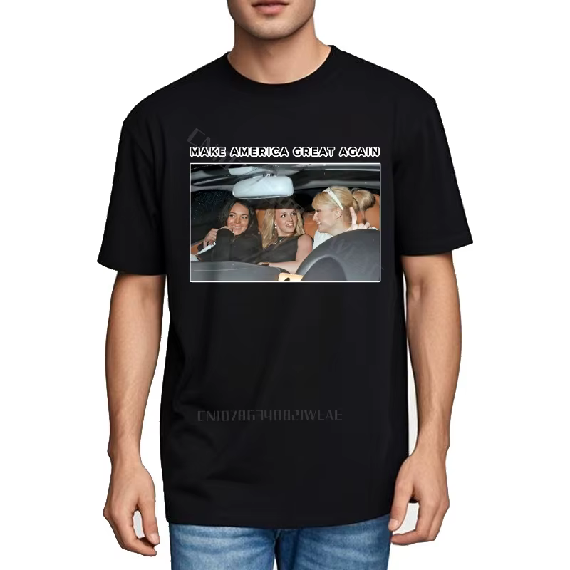 Hommes haut décontracté essentiel Teeshirts rendre l'amérique grande à nouveau Photo adulte coton t-