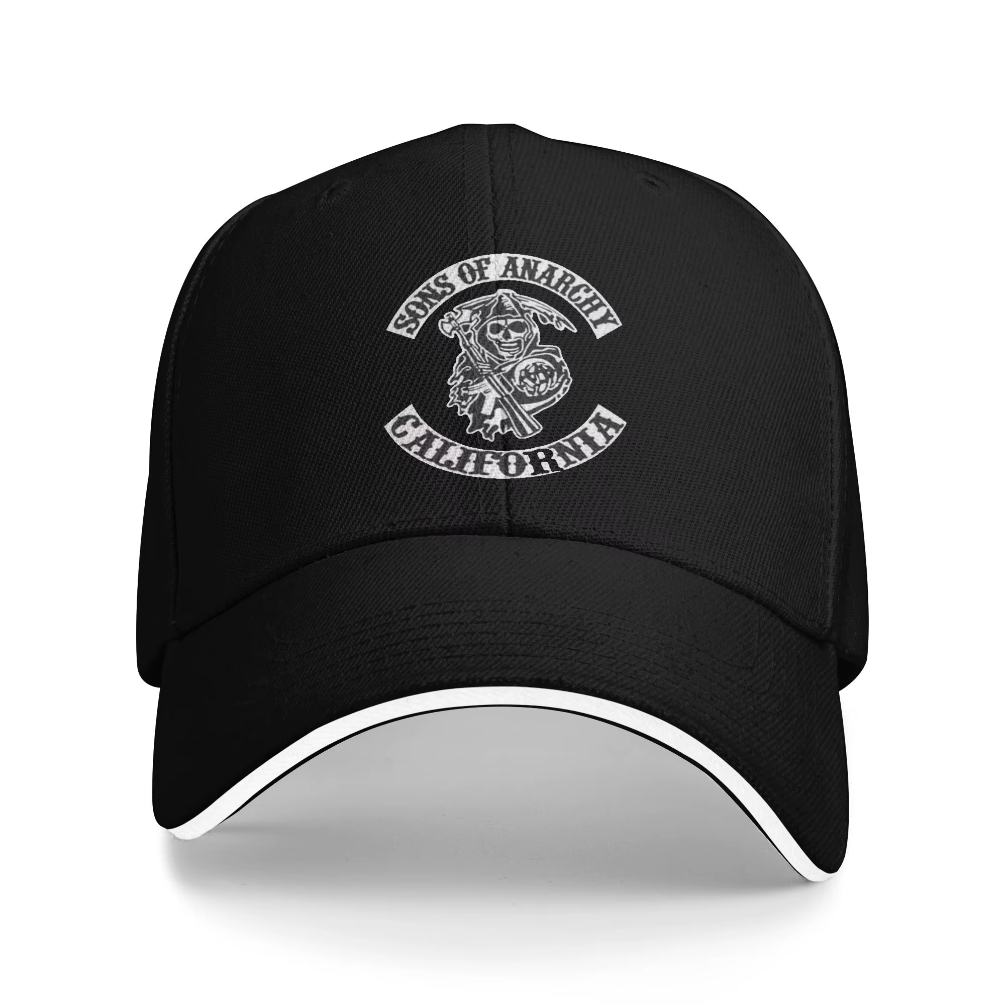Casquette de Baseball gothique Street Punk Sons of Anarchy pour hommes et adultes, chapeau de Coquet