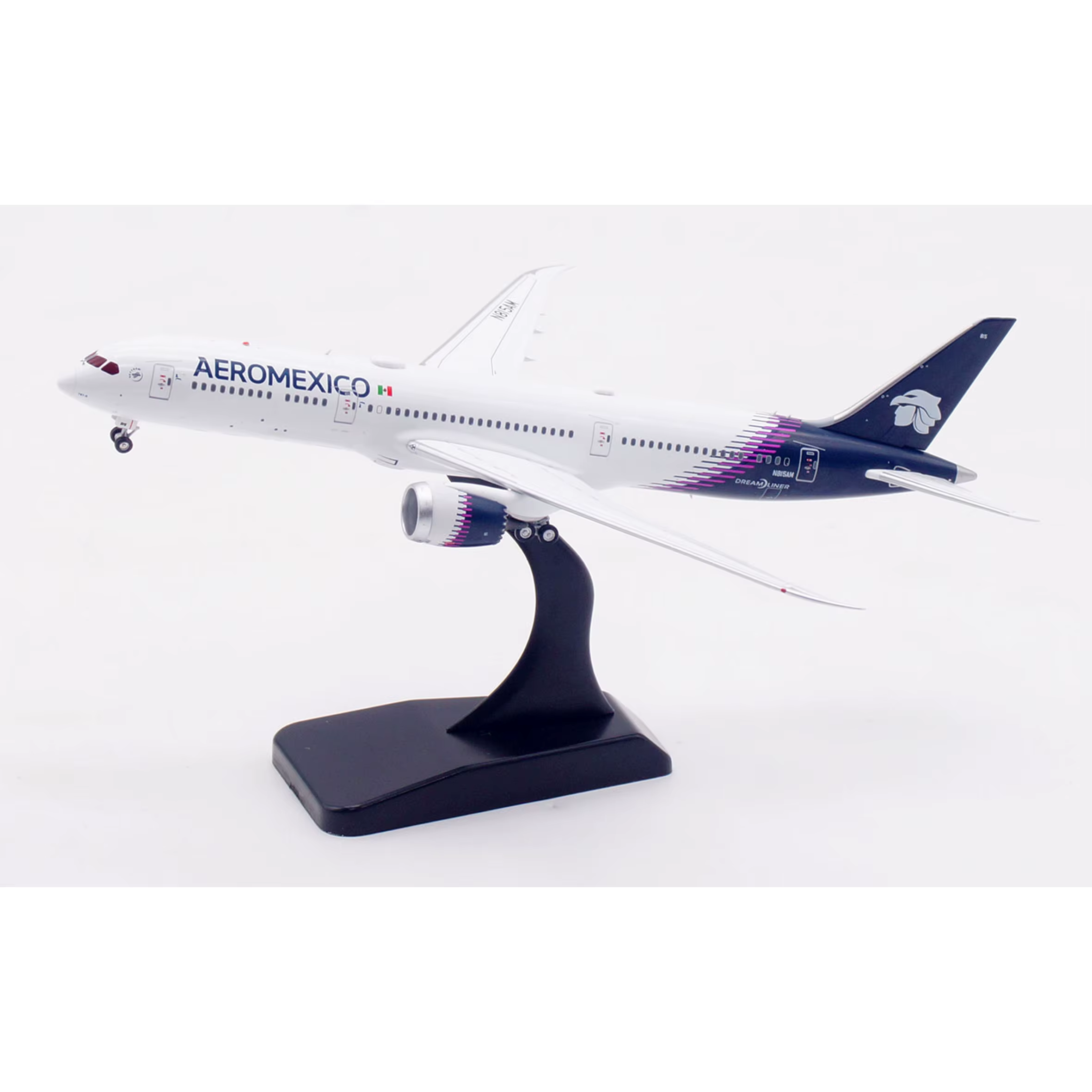 Modèle d'avion statique en alliage AV4419 1/400 Mexican Airlines B787-9 N815AM