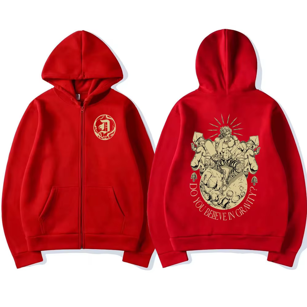 Anime Jojo Bizarre Adventure sweat à capuche avec fermeture éclair Dio Brando Manga sweat à capuche 