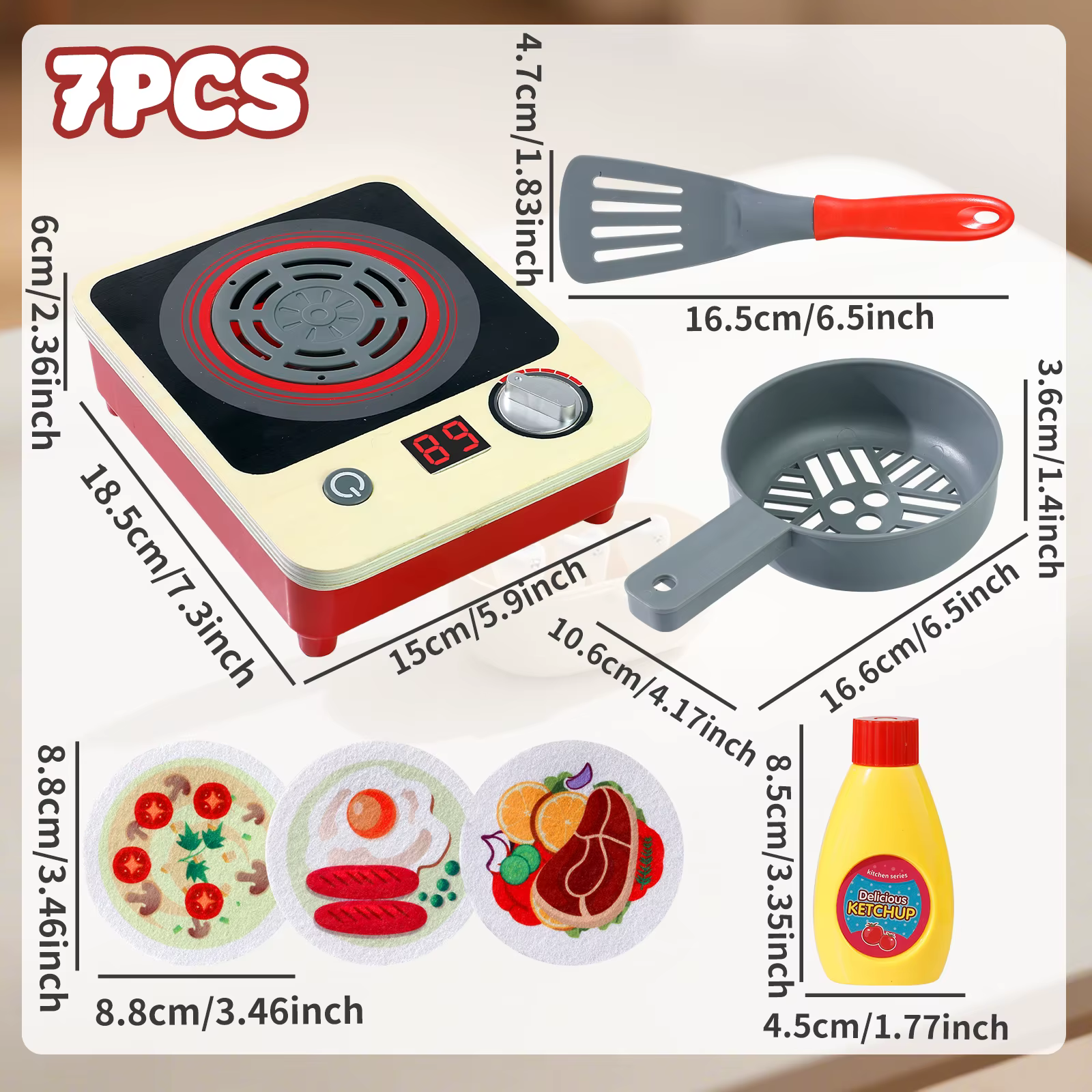 Cuisinière jouet de jeu de rôle de cuisine avec lumières, Simulation de cuisinière à Induction, cade