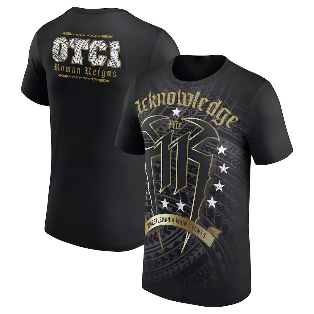 T-shirt Roman Reigns Original Tribal Chief pour hommes et femmes, vêtements d'été en coton, surdimen