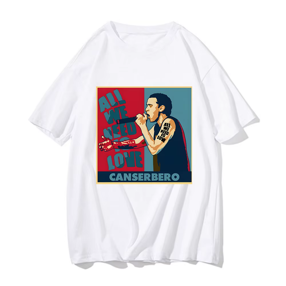 T-shirt manches courtes col rond homme et femme, estival et à la mode, avec impression de motifs, Ca