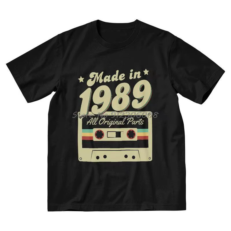 T-shirt en coton à manches courtes pour hommes, T-shirt fantaisie, Toutes les pièces d'origine, Anni