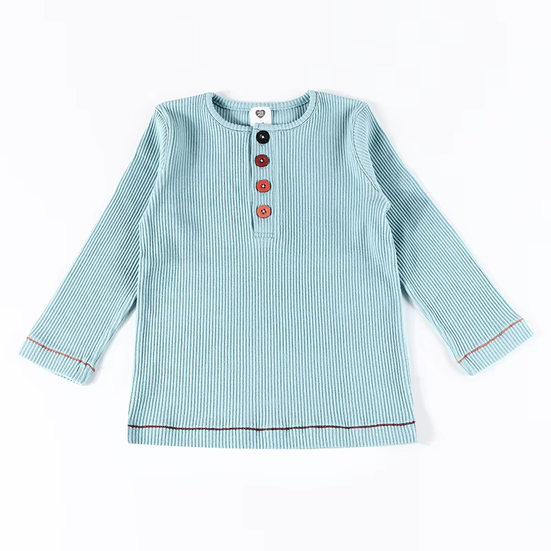 T-shirt garçon 2022, nouvelle collection automne-hiver, coton côtelé, tenue assortie pour la famille
