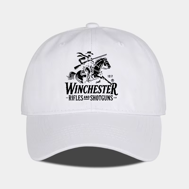 Casquette de baseball souple avec logo Winchester Cowboy imprimé, douce, confortable, respirante, ré