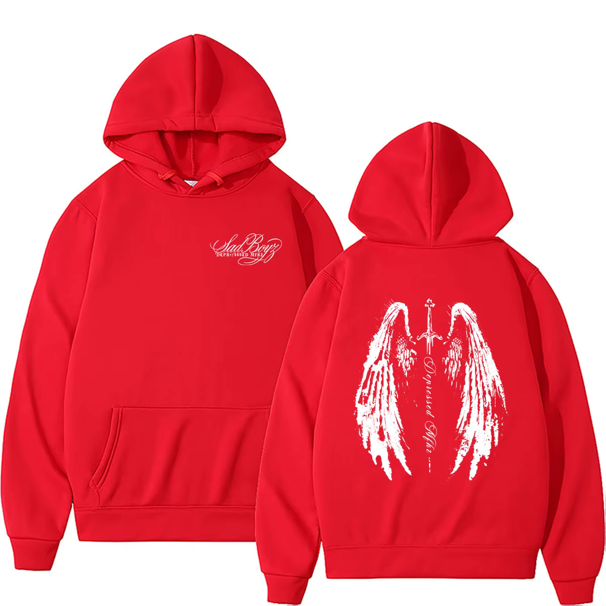 Vente flash - Sweat à capuche Rapper Junior H Sad Boyz pour homme et femme, mode hip-hop, streetwear