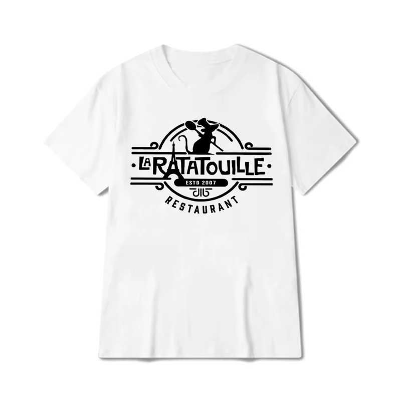 T-Shirt rétro à motif souris et Ratatouille pour femmes, haut Harajuku, graphique, vêtements d'été, 