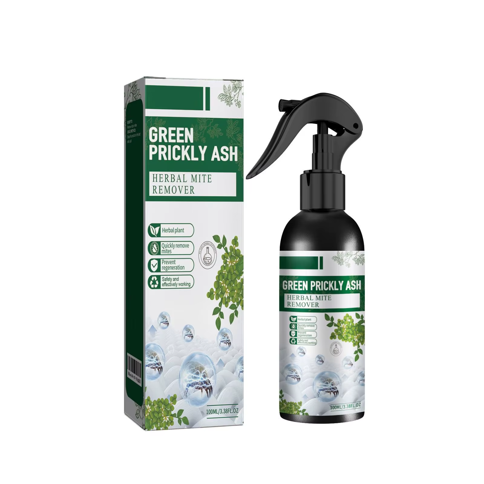Spray anti-acariens et pour lits, désinfectant d'intérieur pour lits, canapés, tapis et armoires, an
