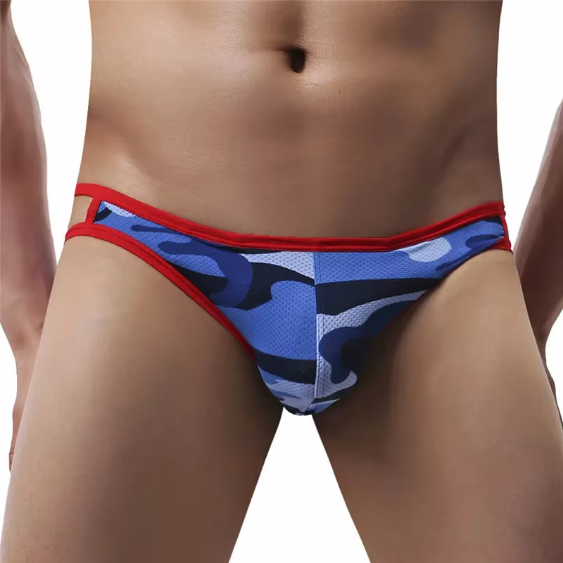 CamSolomon-Slip taille basse pour homme, sous-vêtement décontracté, grande taille