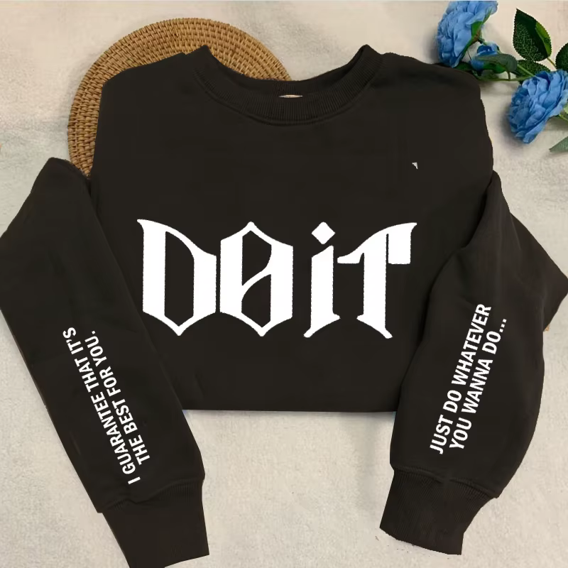 Do It col rond sweat femmes hommes rose Kpop Fan Merch SKZ sweats pull à manches longues sweats à ca