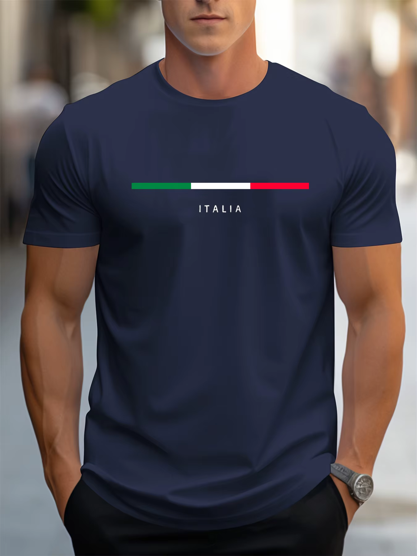 T-shirt manches courtes col rond homme, 100 coton, à la mode, décontracté, ample, grande taille, mot