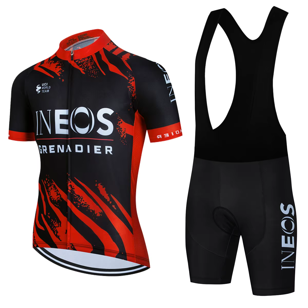 INEOS-Ensemble de maillot de cyclisme à manches courtes pour hommes, vêtements d'été VTT Lesslot Rop