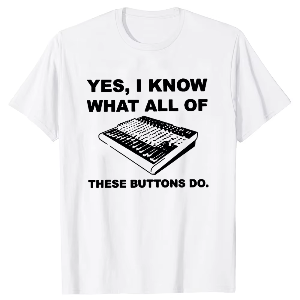 T-Shirt à Manches Courtes pour Homme, Vêtement Streetwear, Graphique, Harajuku, DJ Audio, Hip Hop