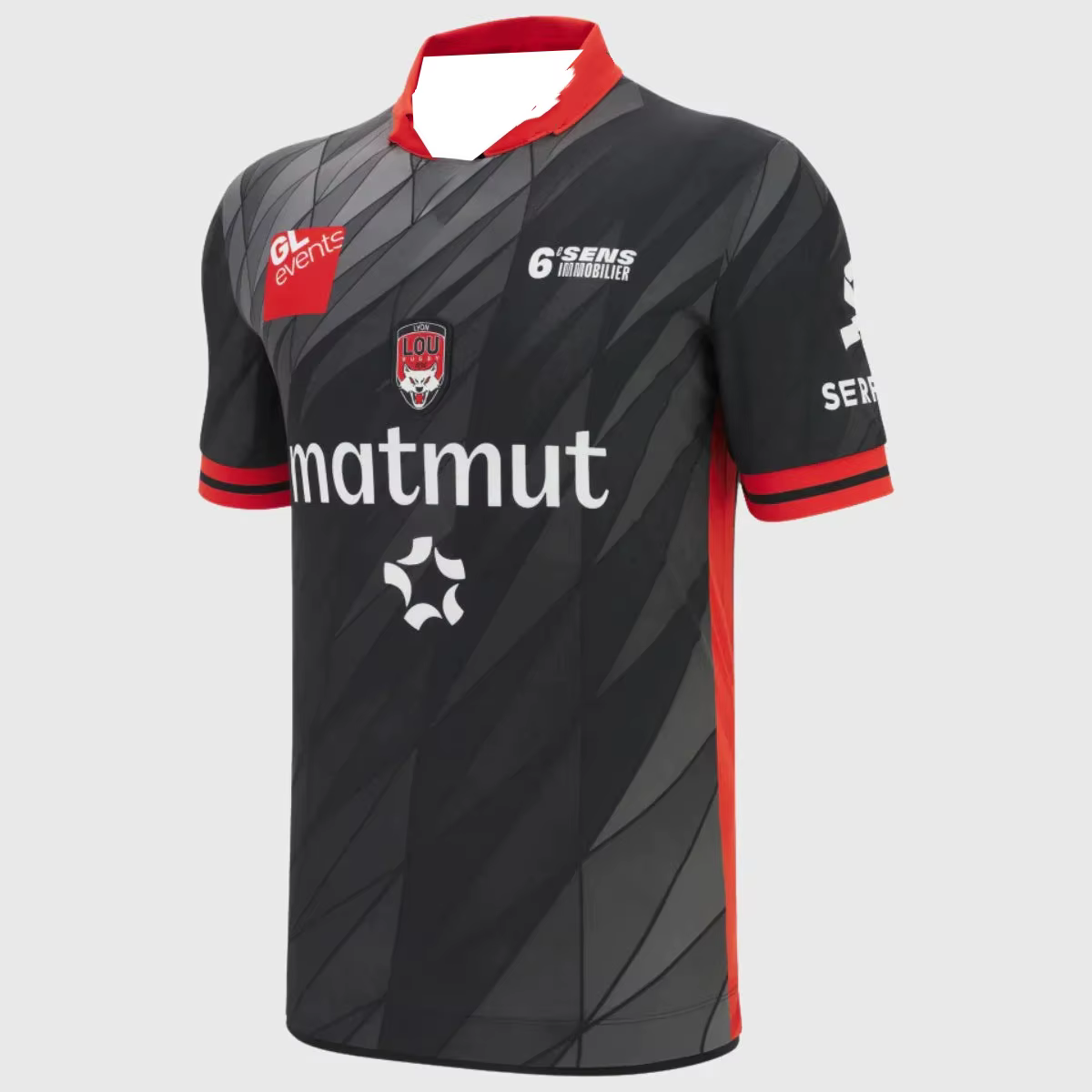 Nouveau Maillot Domicile Rugby Lyon OU 2026 Imprimé 3D T-shirt Homme Y2K Oversize Idéal pour le Quot