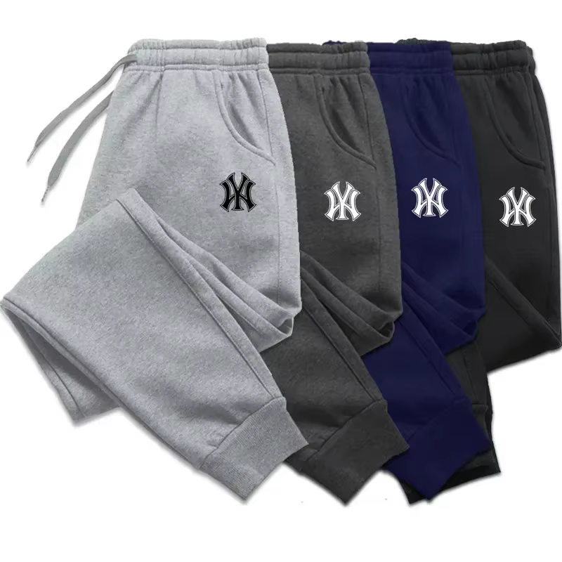Viser de survêtement de jogging en coton pour hommes, pantalons respirants sportifs, pantalons de co