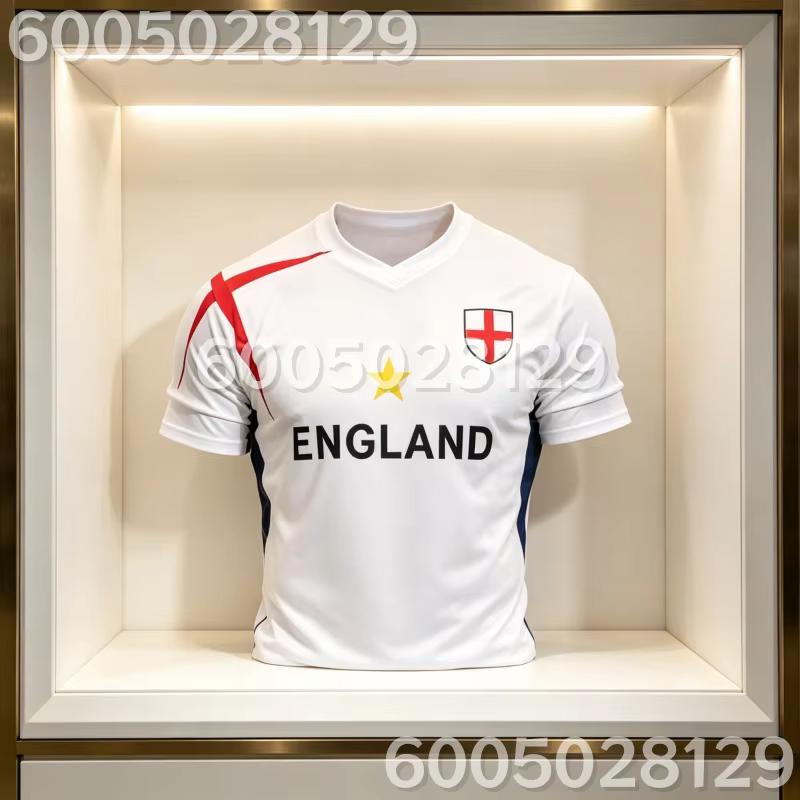 Maillot de football Angleterre 2026 pour adultes – Respirant, confortable et à séchage rapide – Mail