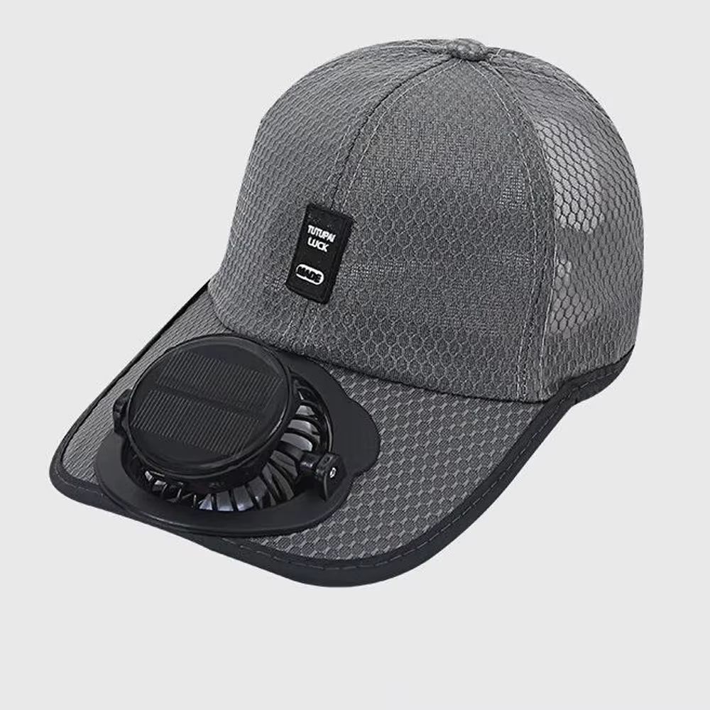 Casquette solaire rechargeable 1 pièce, chapeau ventilateur à panneau solaire, chapeau ventilateur s