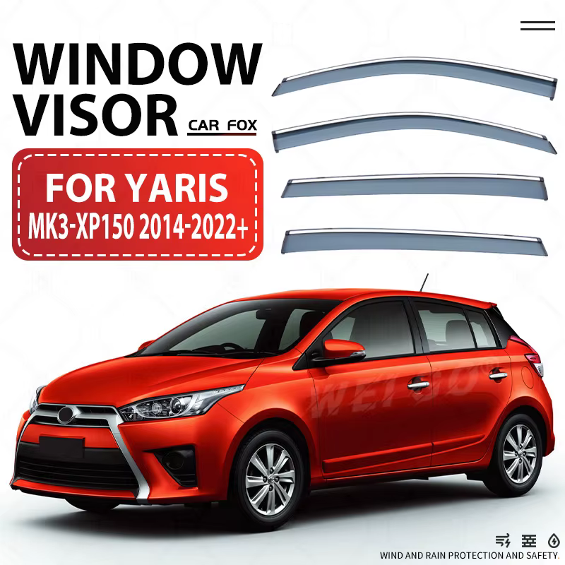 Visière de fenêtre de voiture pour YARIS L R Cross Hatchback berline, auvent, abri de pare-brise, fe
