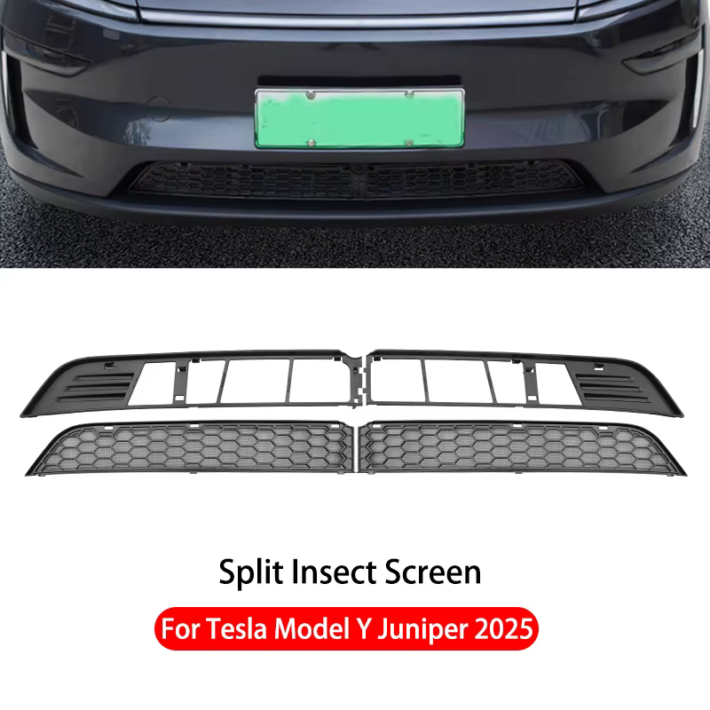 Pour Tesla Model YL Y Juniper 2025 – Grille de protection avant en maille pour pare-chocs, couvercle