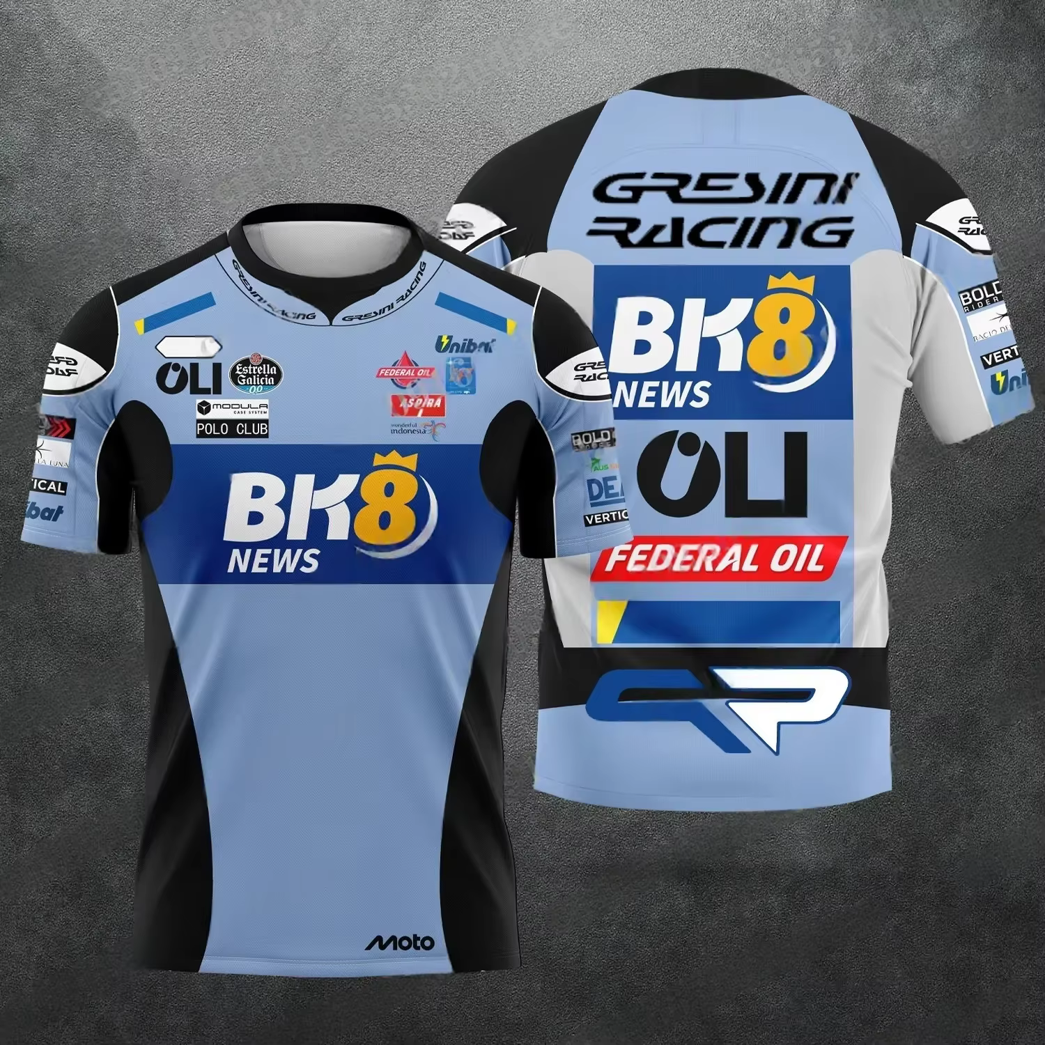 Alex Marquez # T-shirt 73 Gresini Racing MotoGP, t-shirt streetwear respirant à séchage rapide pour 