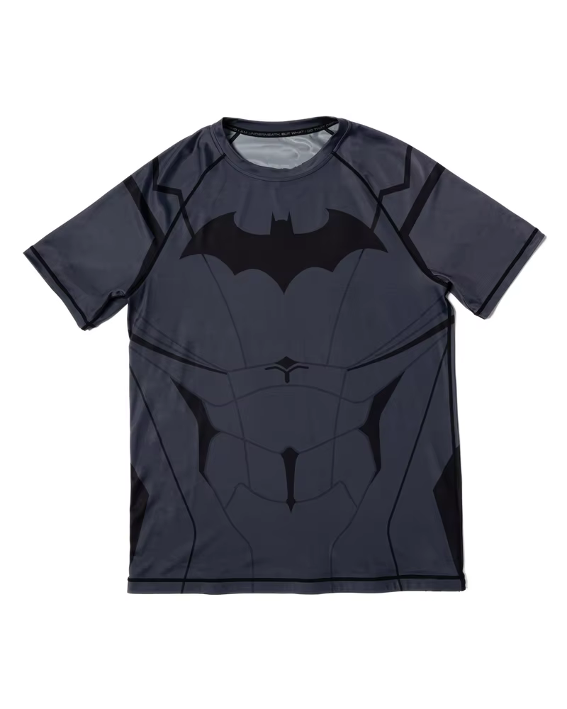 T-shirt de sport MMA DC Batman pour homme, haut d'entraînement de gym, surdimensionné, respirant, sé