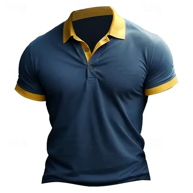 Polo tendance 2026 style simple pour homme – T-shirt de sport décontracté et ample à séchage rapide 