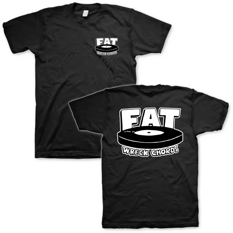 T-shirts en coton graphiques Fat Wreck Chords, imprimé musical de groupe Hip Hop, pour hommes et fem