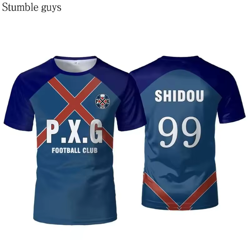 Maillot de football respirant pour hommes et femmes, t-shirt à manches courtes, Costume de Cosplay j