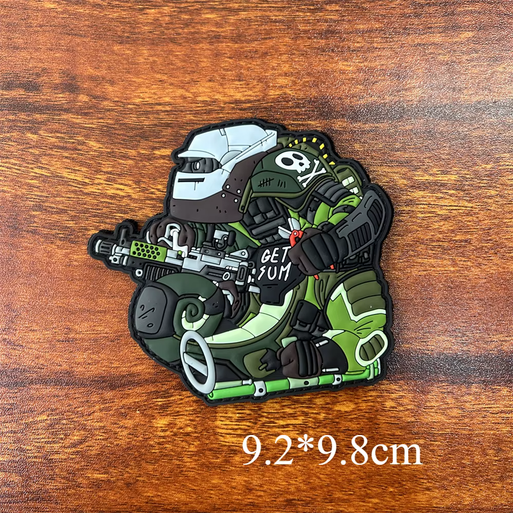 Tacopsgear caméléon légion moral Badge PVC stéréo tactique Patch mécanique caméléon vêtements sac à 
