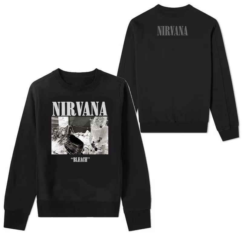 Sweat à capuche à manches longues Hot NirVANA Band Rock - Sweat à capuche ample pour homme Nirvana K