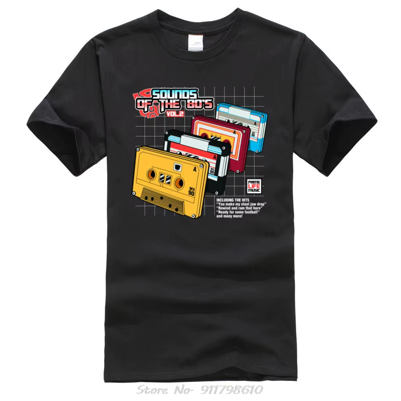 T-Shirt Punk Vintage à Col Rond, Vêtement Personnalisé, à Remise, Amusant, Musique, Amour, Sons des 