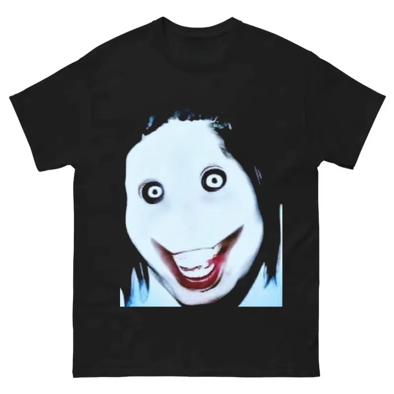 T-shirt Jeff The Killer Creepypasta Horror Meme Graphic Dark Internetcore Y2K pour hommes et femmes,
