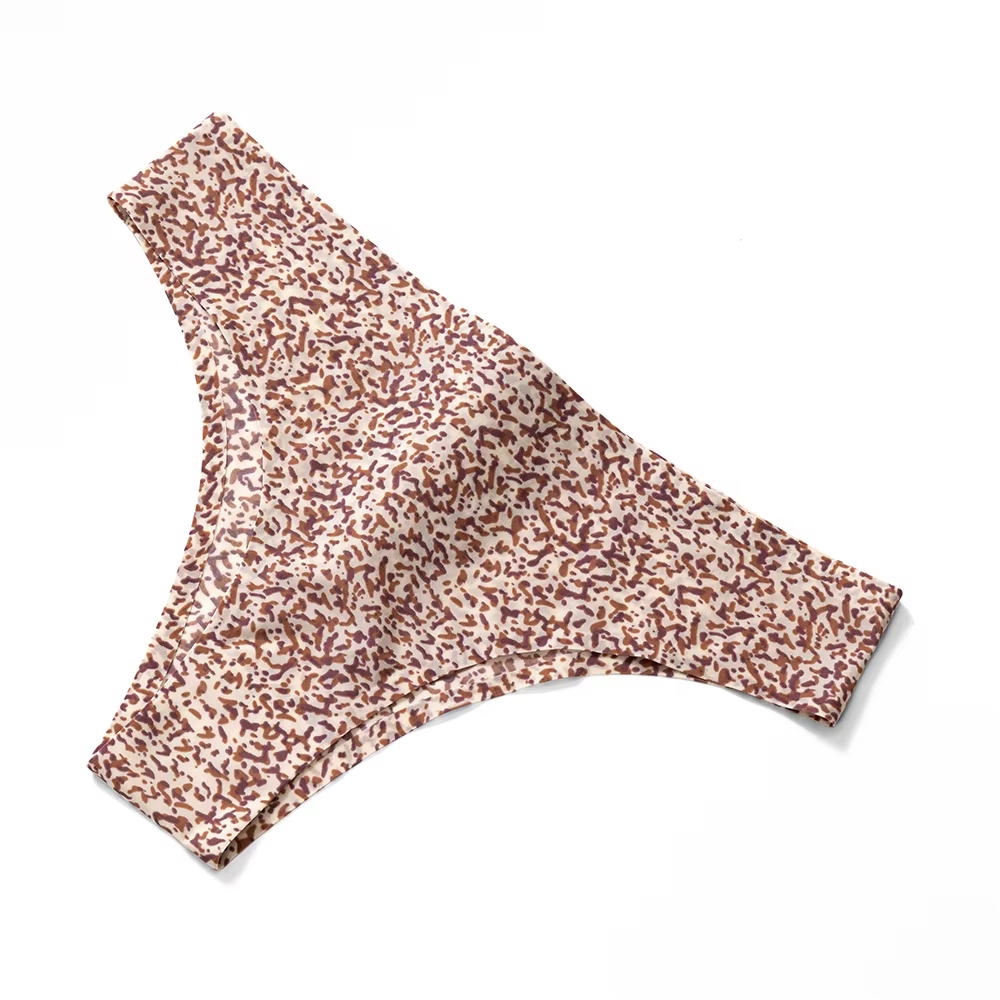 Sous-vêtements léopard pour femmes, culotte sexy, douce pour la peau, string confortable, bikini pou