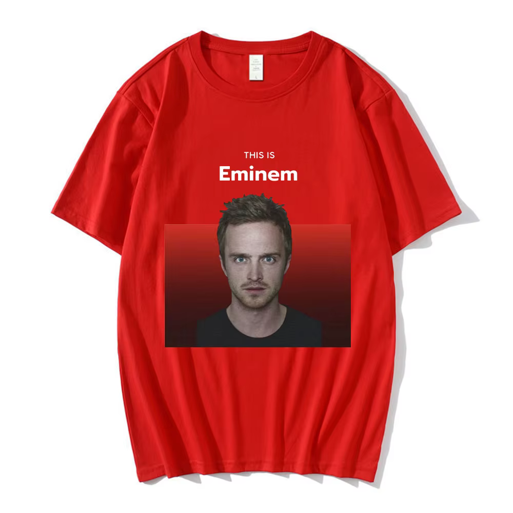 T-shirt décontracté en coton pour hommes et femmes, T-shirt Breaking Bad, This Is Eminem, Jesse Pink