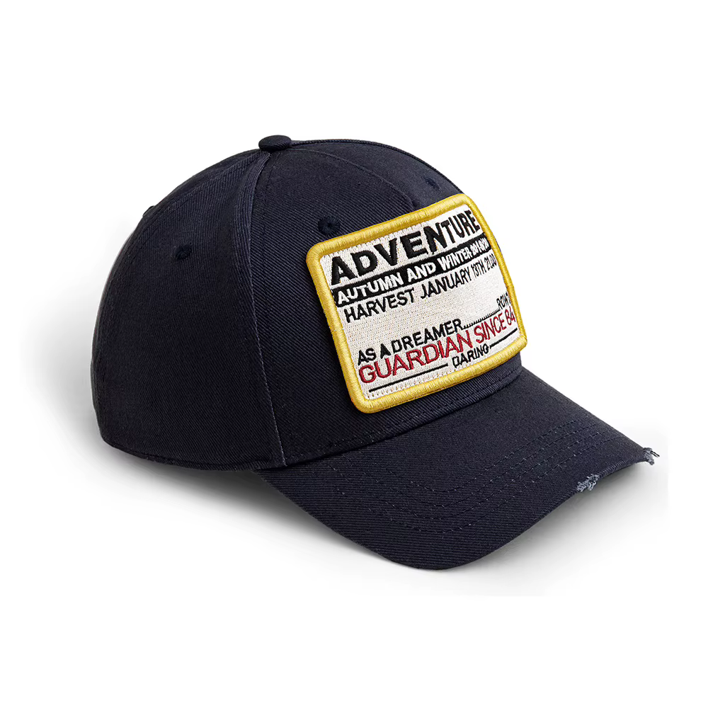 Maden Casquette de baseball réglable avec lettre rétro Casquette à visière à bord incurvé Unisexe po