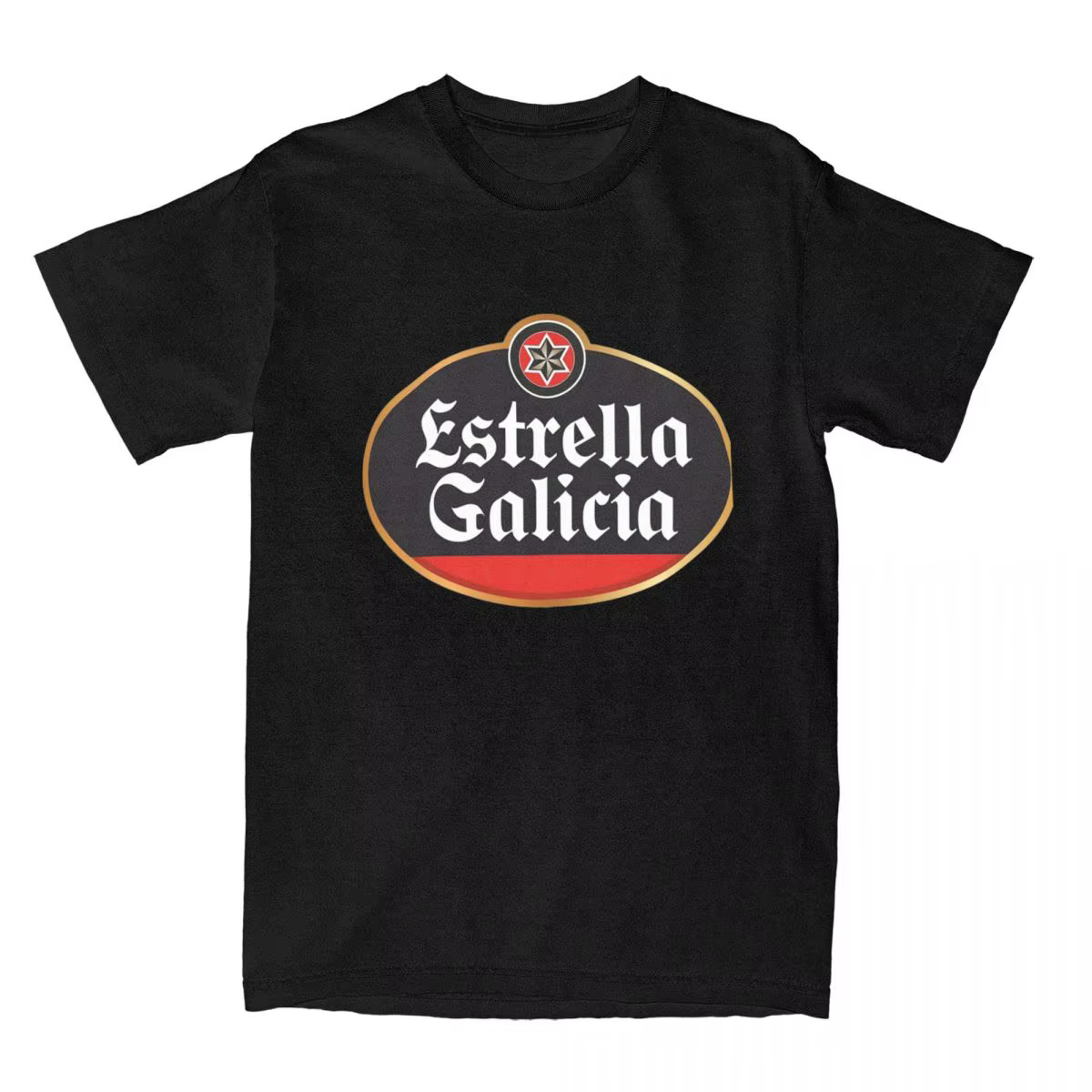 Estrella Galicia bière espagne T-Shirt hommes Lager bière Vintage coton T-Shirts été col rond T-Shir