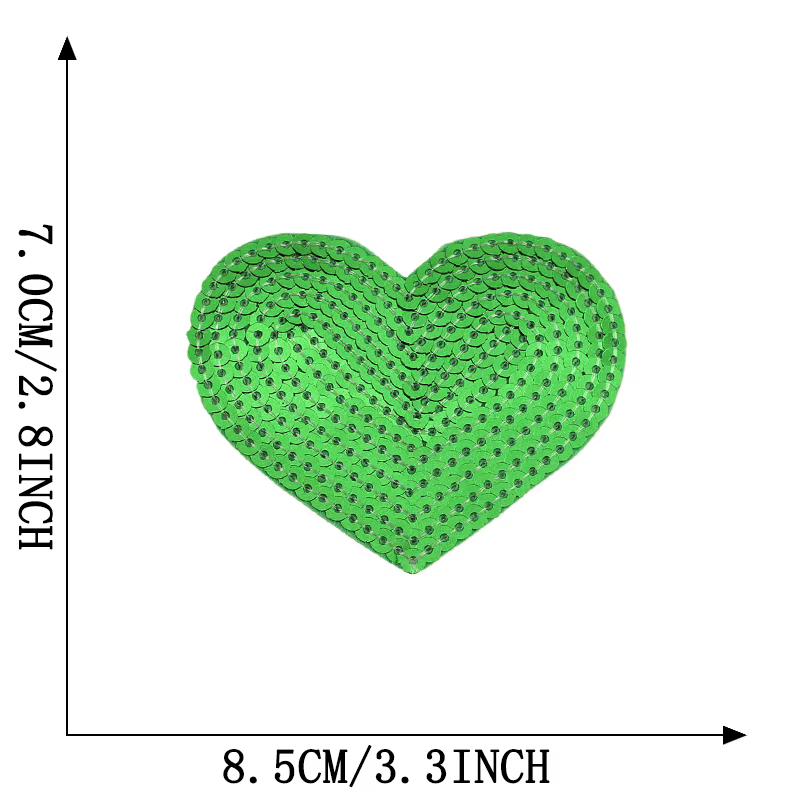 Patchs thermocollants pour vêtements, étoile, cœur, paillettes, veste thermique, bricolage, brodé, a
