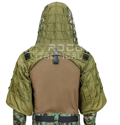 ROCOTACTICAL Sniper Tog Ghillie Suit Fondation Respirant Tactique Viper Hood Camouflage Ghillid Hood