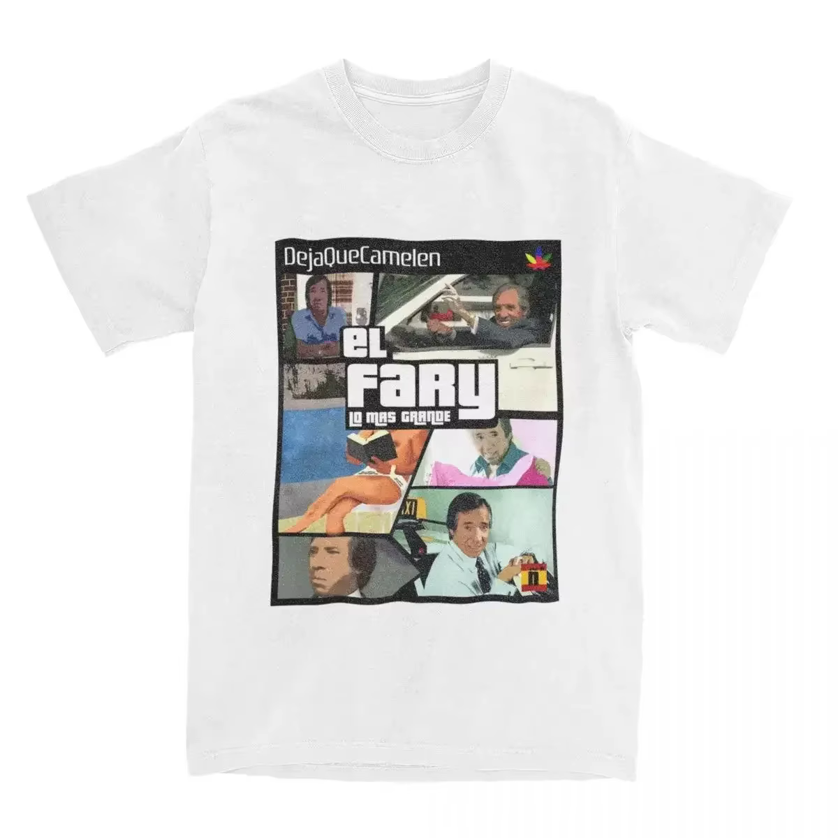 T-shirt mode de rue El Fary T-shirt espagnol T-shirt style décontracté adulte plage Y2K basique déco