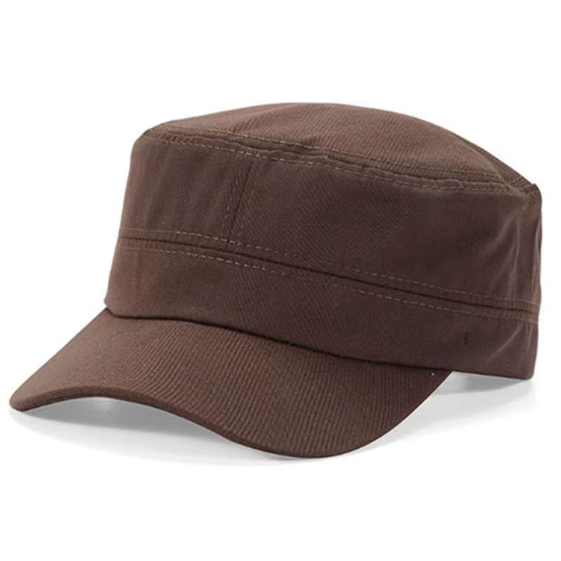 Chapeau de style cadet militaire pour hommes, casquettes unies, réglable, vintage, respirant, résist